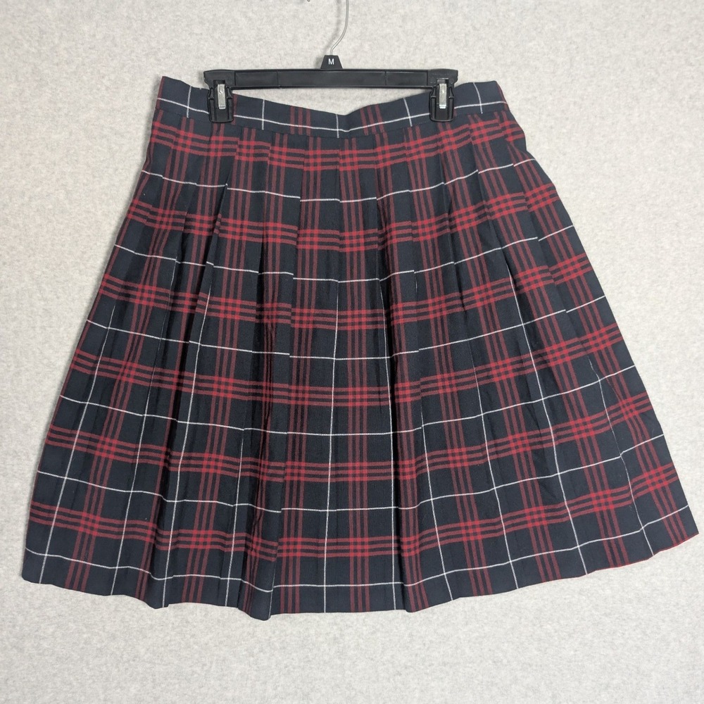French Toast Womens Plaid Pleated School Uniform Skirt Size 12 Preppy Academia